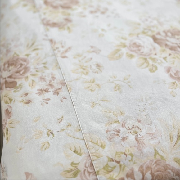 RARE Pottery Barn HAYDEN Floral Duvet Cover Full/Queen NEUTRAL Linen Blend Tan - Picture 4 of 8